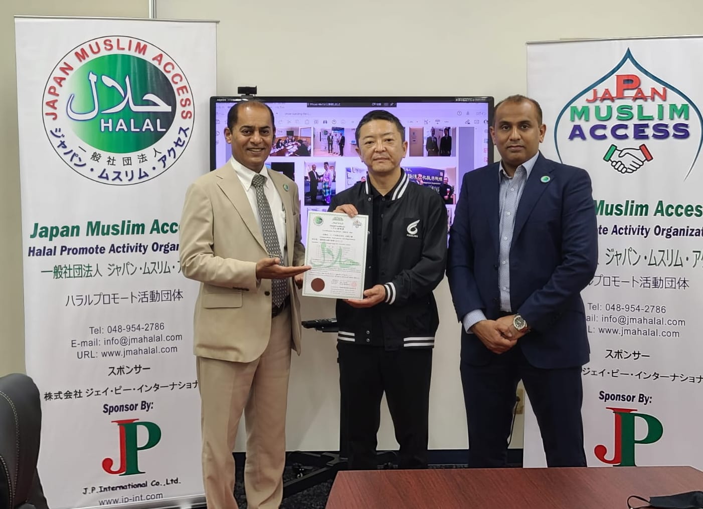 We renewed the halal certificate for the first time to 